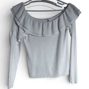 Club Monaco Off-the-Shoulder Sweater – White – Size S – Like New